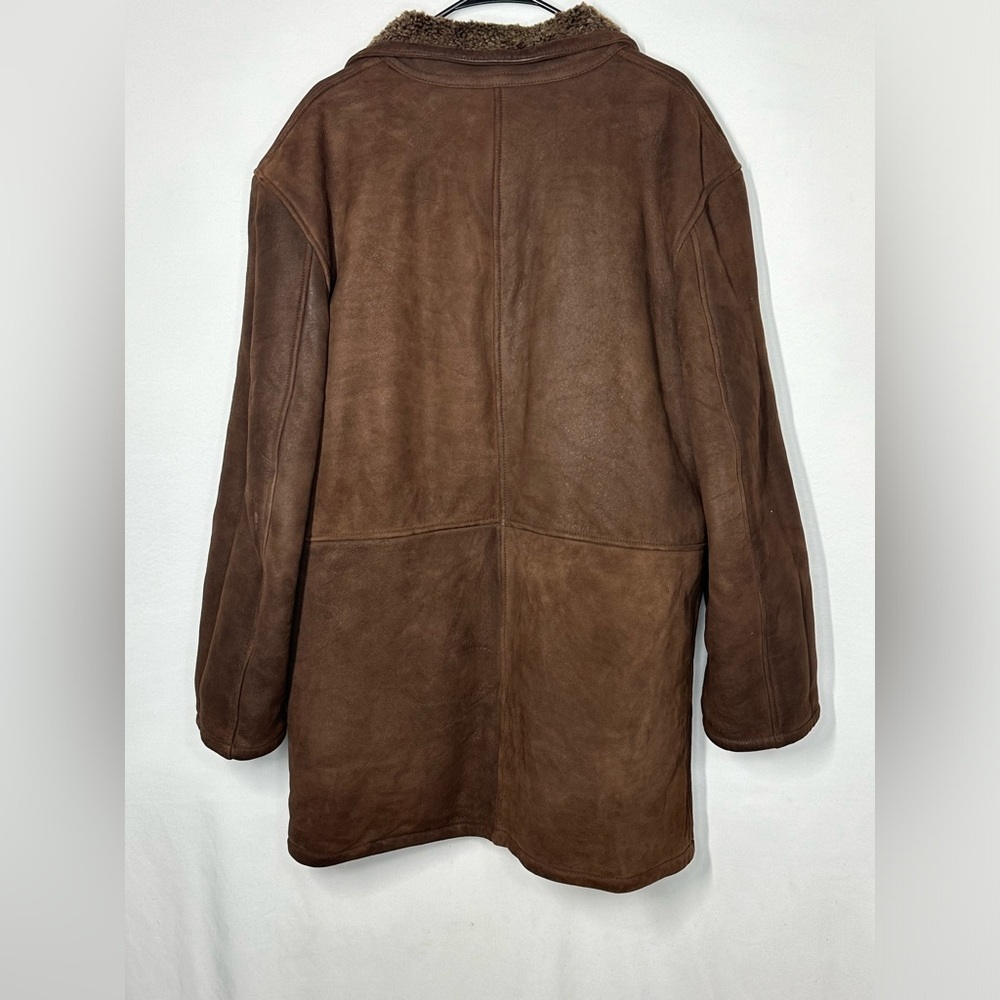#2644 vintage leather mens jacket Made by PIEL Juan Pina size 52 - Picture 12 of 16